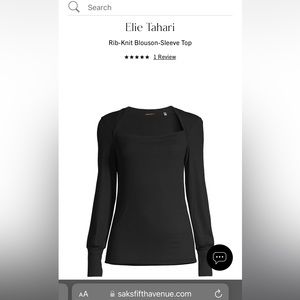 Elie tahari black top